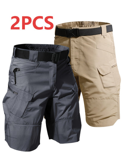 Men's Black+gray Polyester Shorts - product view 15