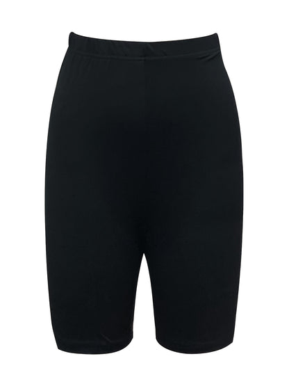 Set of a Sleeveless Tank Top with a V-Neck for Women And Fitted Shorts in a Solid Color