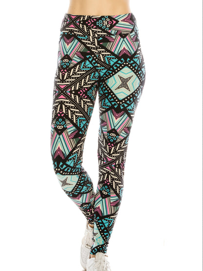 The Leggings Women's Fashion Printed Fashion Leggings Regular Workout