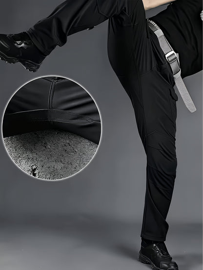 Men's Tactical Cargo Pants with Multi-Pocket Design (Includes A Belt)- Durable Quick-Dry Outdoor Hiking, Camping, Workwear & Travel Pants - Straight-Leg Regular Fit Casual Tactical Gear, Camping Essentials, Breathable Material, Adventure