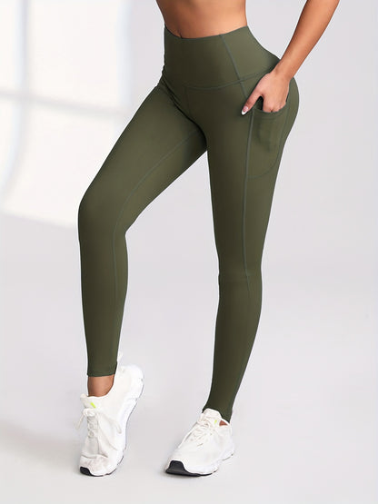 6pcs Leggings with Pockets for Women, High Waist Leggings