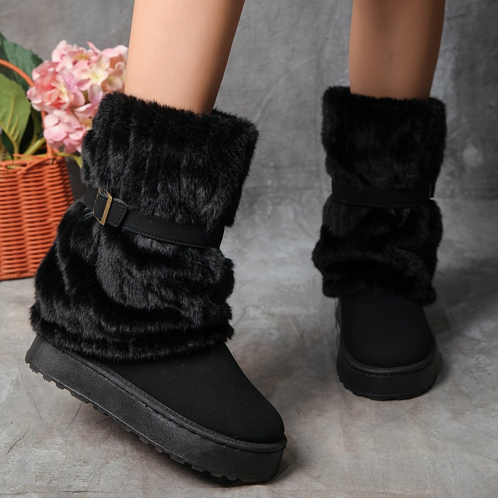 Women's Snow Boots – Wide Fit Non-Slip for Cold Weather