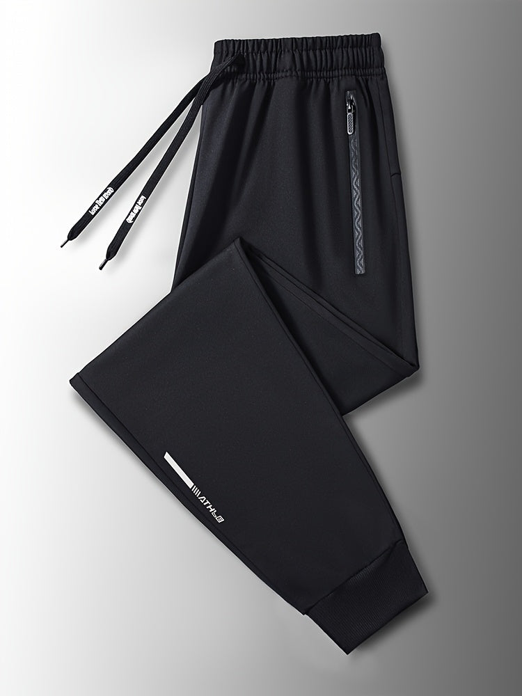 3pcs, Men's Pants Sports Casual, Stretch Loose, Premium, Zipper Leg Pants, Outdoor, Gifts, Men's Sweatpants,, Sweatpants Men, Joggers for Men, Pants for Men, Men's Trousers, Gifts for Men, Mens Christmas Gifts, Mens Gifts Ideas