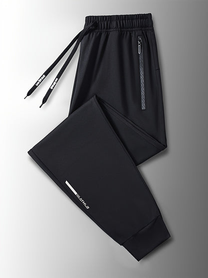 3pcs, Men's Pants Sports Casual, Stretch Loose, Premium, Zipper Leg Pants, Outdoor, Gifts, Men's Sweatpants,, Sweatpants Men, Joggers for Men, Pants for Men, Men's Trousers, Gifts for Men, Mens Christmas Gifts, Mens Gifts Ideas
