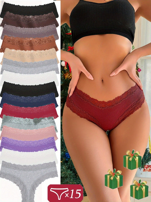 Women's 15-Pack Briefs - Lace Daily Comfort