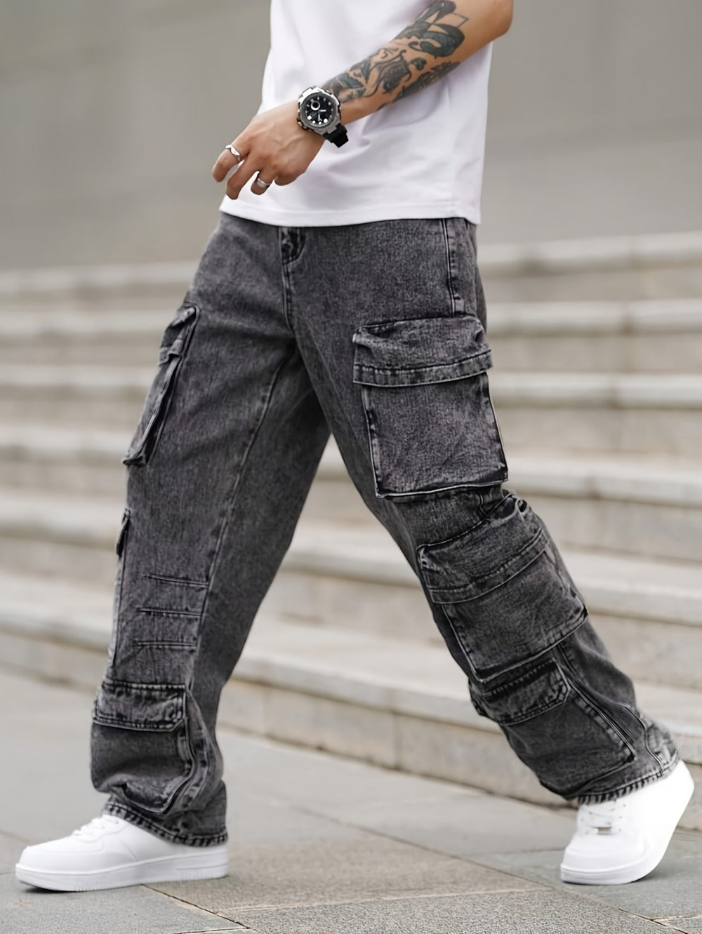 Men's Cargo Pants - Multi Pocket Everyday Style 708965