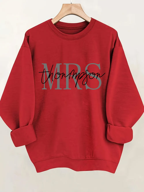Customized Ladies' And Ladies' Pattern Hoodie - Round Neck Pullover, Casual Long Sleeved Round Neck Hoodie, Machine Washable Daily Comfortable Style, Soft Clothing, Autumn And Winter Sportswear, Seasonal Clothing