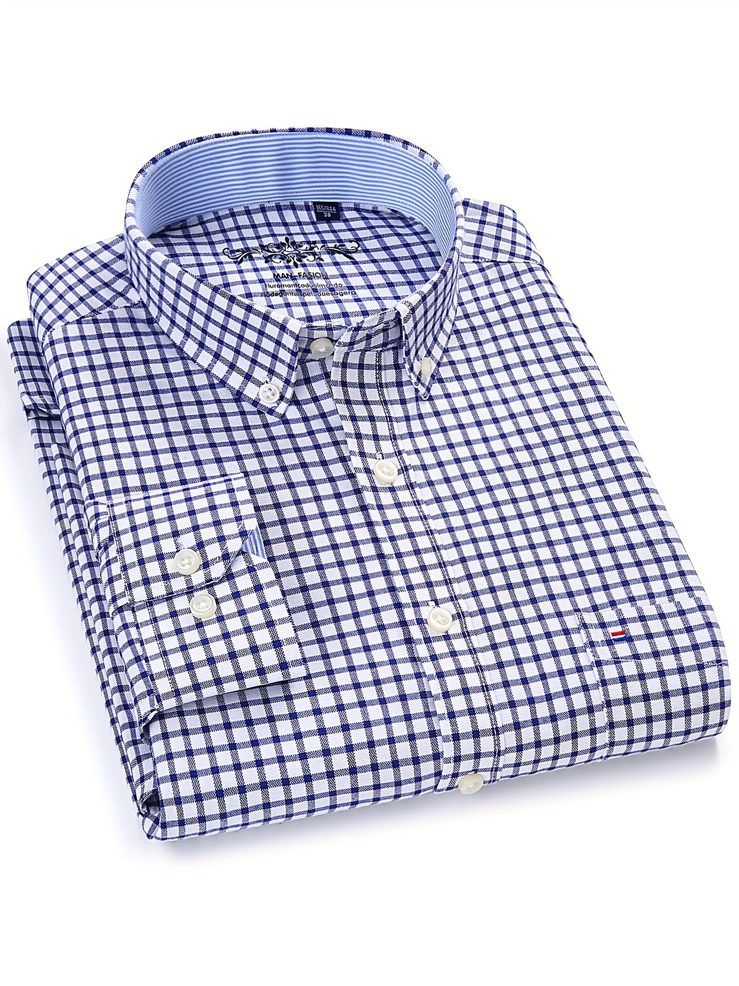 Men'S Long Sleeve Shirt with Classic Stripes, Ideal for Business Formal Events, Perfect Gift for Him