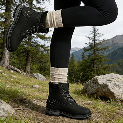 Women's High Quality Hiking Ankle Boots, Non-slip Wear-resistant, Women Shoes