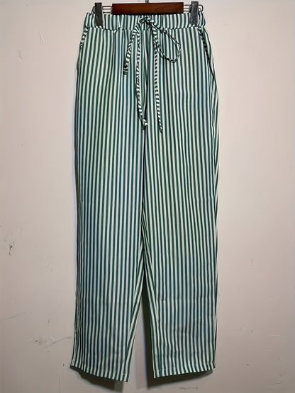 Two-Pack - Color Striped Casual Nine-Pants