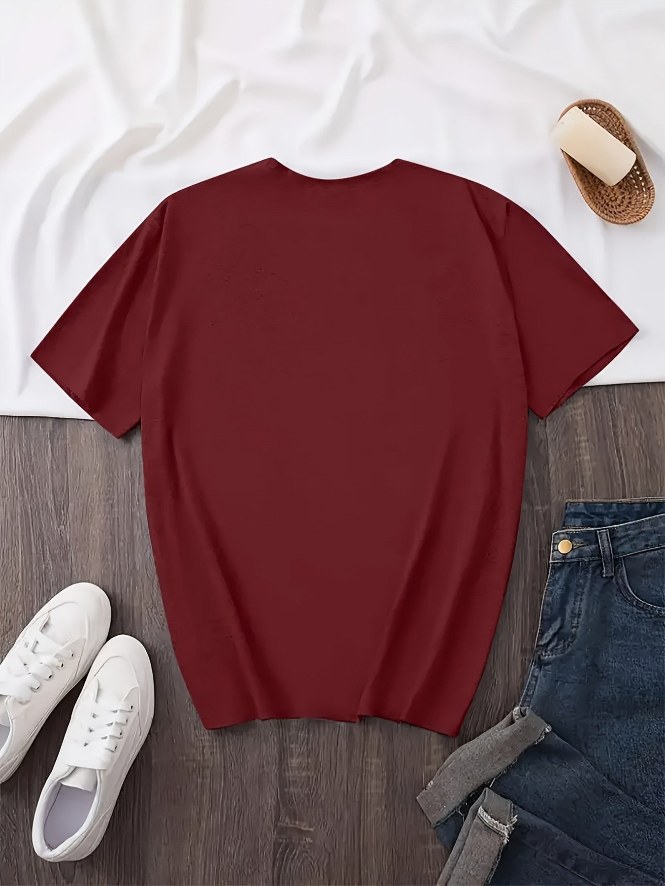 Nixeci Men's Vintage Cotton Graphic T-Shirt, 1pc Shipping, Casual Crew Neck Short Sleeve Tee, Father's Day Gift, Independence Day Patriotic Style, Football Game Party Outfit
