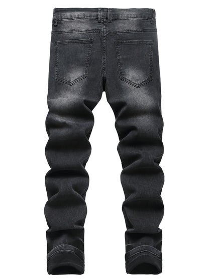 Ripped Stretchy Jeans That Are Stylish And Modern, Perfect for Casual Outings And Versatile Enough for Various Occasions