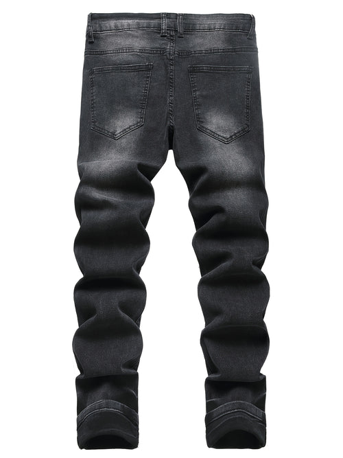 Ripped Stretchy Jeans That Are Stylish And Modern, Perfect for Casual Outings And Versatile Enough for Various Occasions