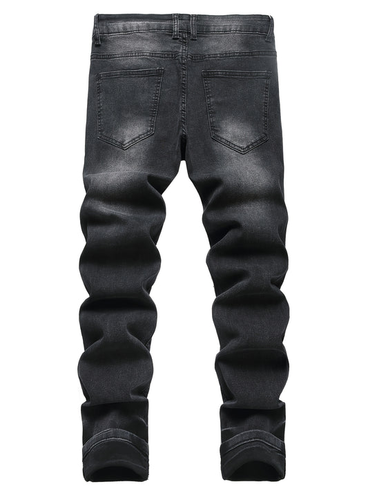 Ripped Stretchy Jeans That Are Stylish And Modern, Perfect for Casual Outings And Versatile Enough for Various Occasions