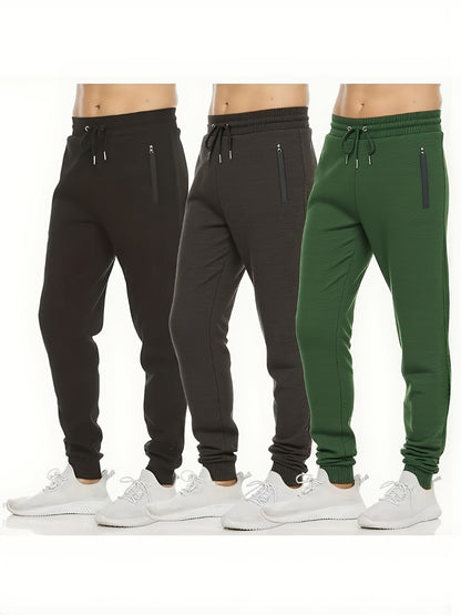 Men's Jogger Pants - Drawstring Waist With Pockets Workwear Style