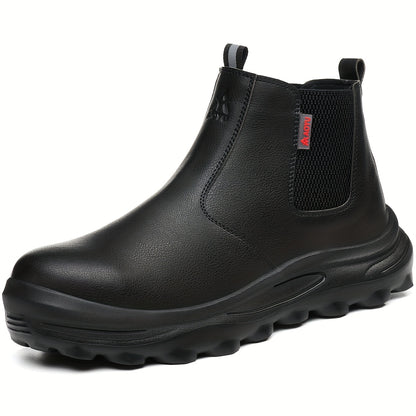 Men'S Work Shoes, All-Season Labor Shoes, Work Boots, Comfortable Fabric Insoles, Casual Outdoor Sneakers, Construction Boots
