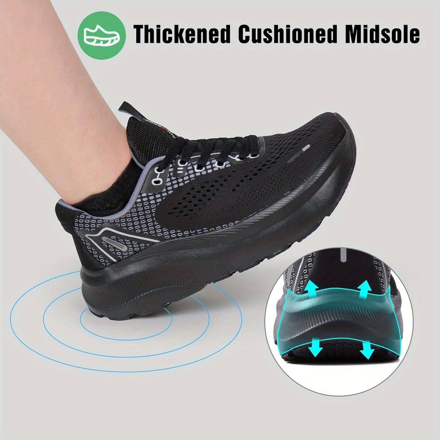 Women' Wide Toe Box Sneakers Compatible for Zero Drop Platform, Wide Fit Sneakers with / Cushioned Sole, Low-Top Breathable Training Sneakers for Gym, Running, Tennis, Workout - Wide Width for Toe Spread & Stability, Women Shoes