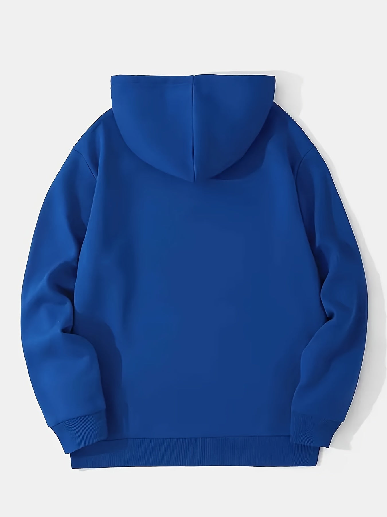 4 Simple Solid Color Hoodies with Kangaroo Pockets, Casual Hoodie for Men