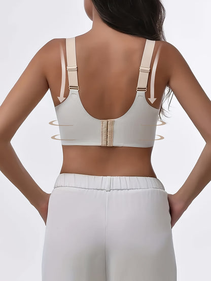 8pcs Set Of Women's High-intensity Sports Bra - Shock-absorbing, Anti Sagging Lining Design, Breathable Elastic Sports Top