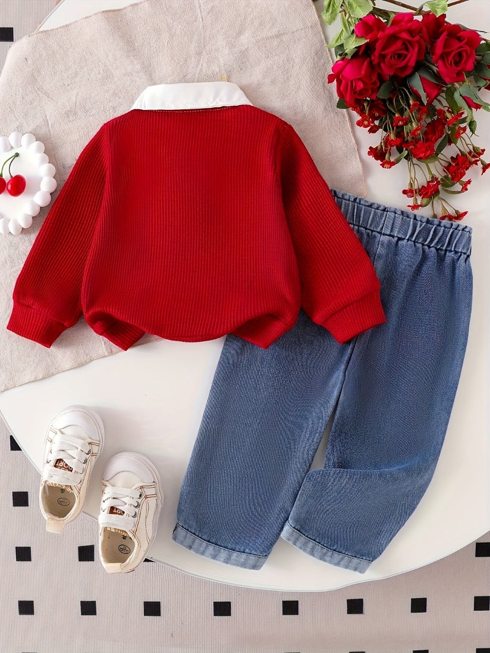 Baby Girl Casual Outfit Set - Long Sleeve Fall