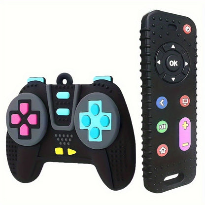 Baby Remote Control Teething Toys - Soft TV remote and game controller chew shapes
