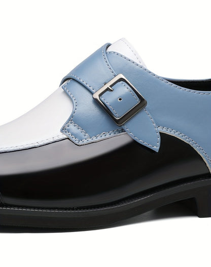 Men's Loafers & Slip-Ons - Color Blocked & Metal Buckle 120933