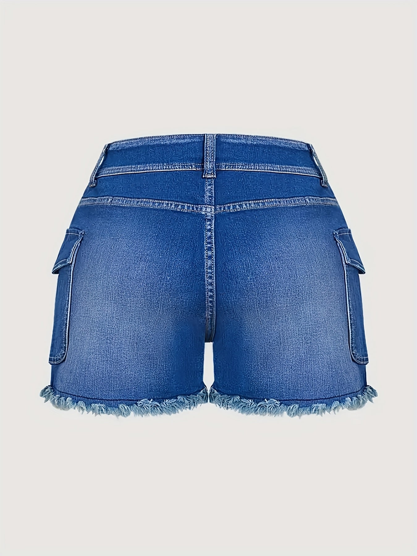Women'S Work Shorts for Spring And Summer, New Retro Style with Large Pockets, Elastic And Slim-Fitting, High-Waisted Straight-Leg Casual Hot Pants
