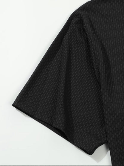 Men's Black Short-Sleeve Shirt - product view 10