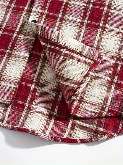 Red+Black+Yellow Rayon Shirt - product view 12