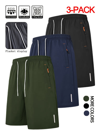 Men's Black + Dark Gray + Light Gray Shorts - product view 37