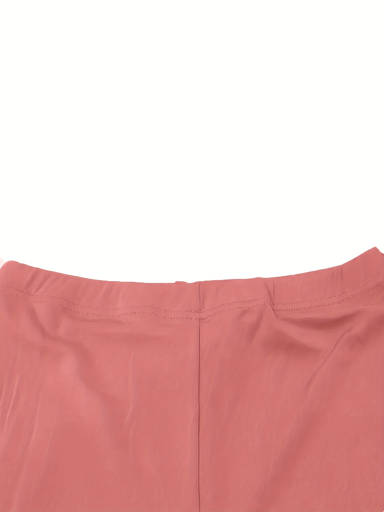 Black Polyester V-Neck Sleeveless Shorts - product view 44