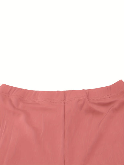 Black Polyester V-Neck Sleeveless Shorts - product view 44