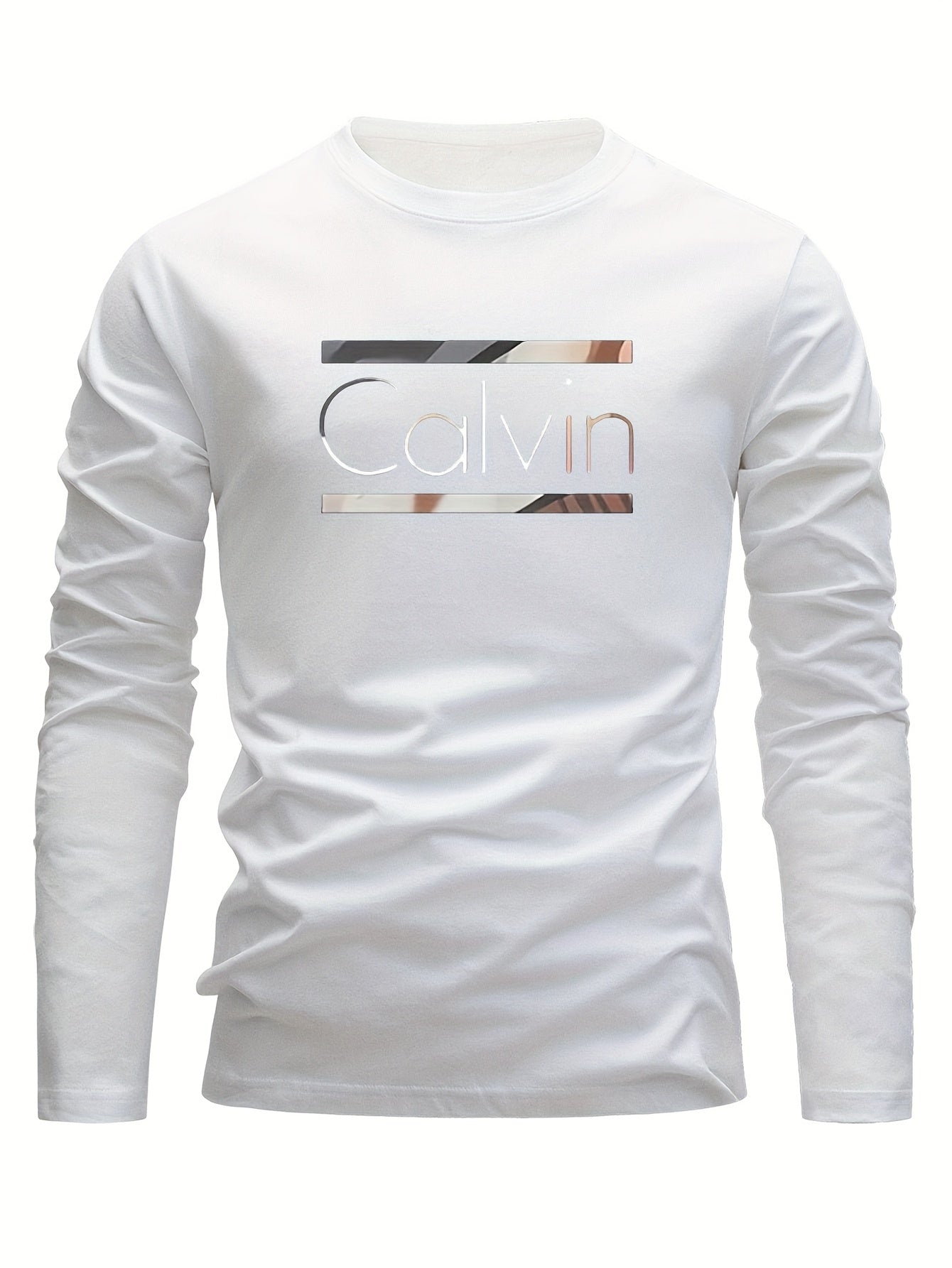 3pcs Men'S Thick Long-Sleeve Tees: Breathable, Sweat-Absorbent with Paris Letter Patterns. Round Neck, Casual Street Style-Fit for Outdoor Sports And Daily Wear. All-Season, Ideal Fashionable Casual Tops Novelty Pajamas Loungewear, Sweat-Resistant