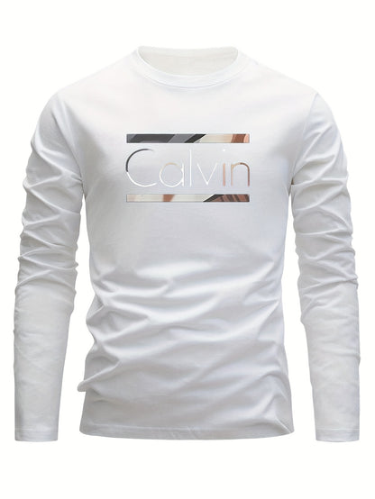 3pcs Men'S Thick Long-Sleeve Tees: Breathable, Sweat-Absorbent with Paris Letter Patterns. Round Neck, Casual Street Style-Fit for Outdoor Sports And Daily Wear. All-Season, Ideal Fashionable Casual Tops Novelty Pajamas Loungewear, Sweat-Resistant