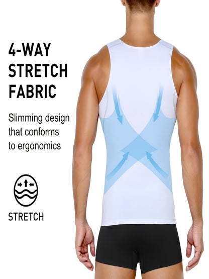 Men's Waist Trainer Compression Vests - 5-Pack Neoprene Support