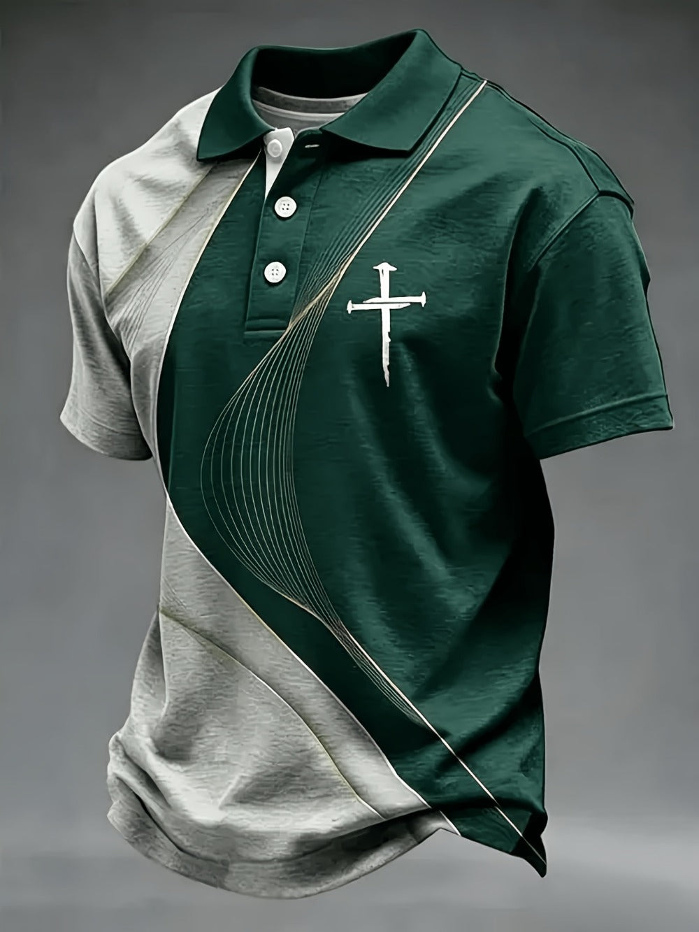 Men's Faith Graphic Shirt - Collared Short Sleeve 688037