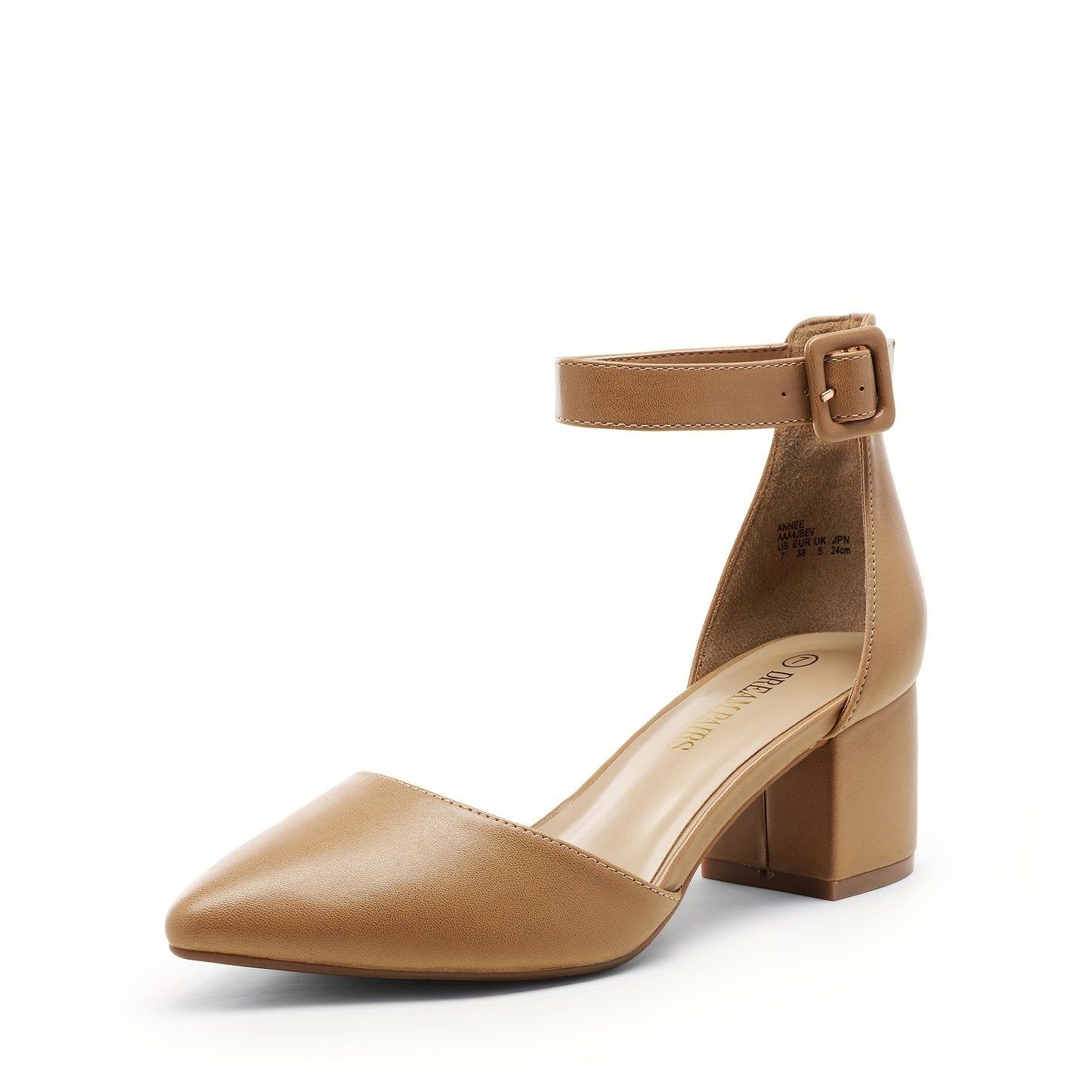 Sandals for Women Summer Women's Pointed Toe Low Chunky Heels Pump Shoes, Women Shoes