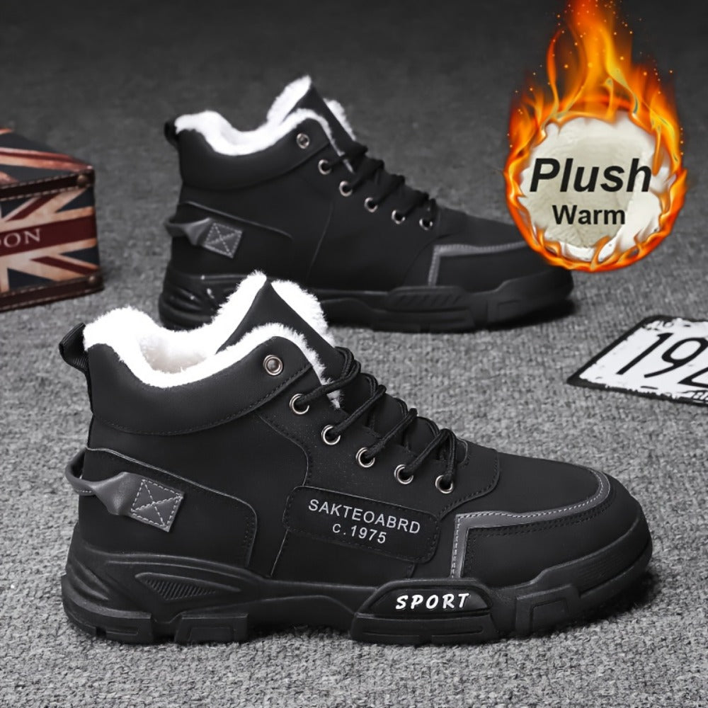 Men's Sneakers - Non-Slip Sole & Lace-Up Fit