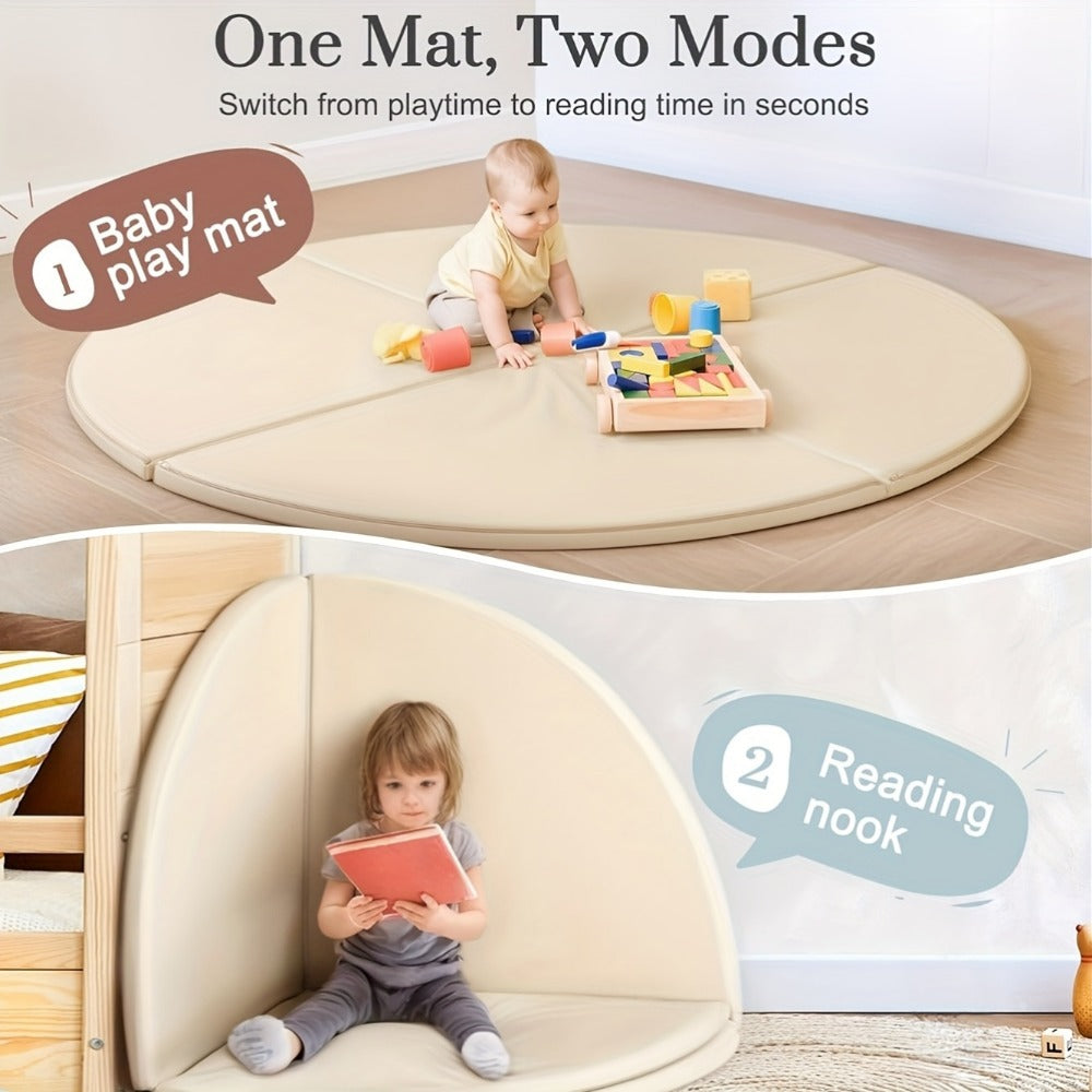 Baby Play Mat - Foldable Soft Four-Part Versatile