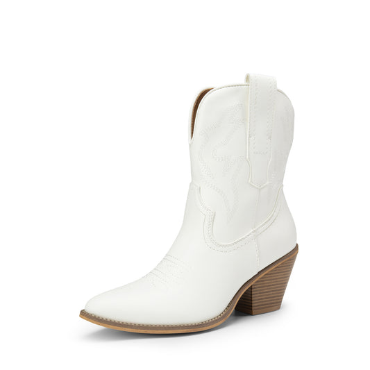 Girls Boots - Cushioned Comfort for Everyday Wear – WHITE option – main product image