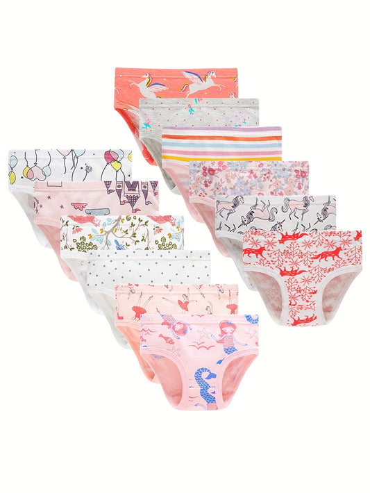 Girls' Briefs - 12-Pack Ocean Animal Print – main product image