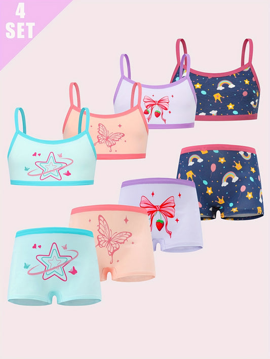 Girls' Camisole & Panty Set - 8-Piece Butterfly – main product image