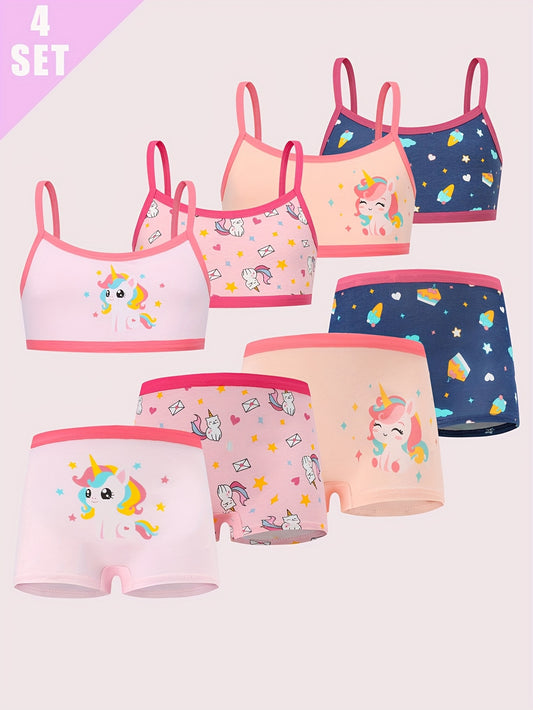 Girls' Camisole & Panty Set - 8-Piece Unicorn – main product image