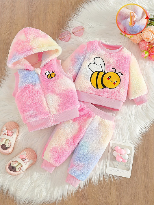 Girls' Cartoon Outfit Set - Sleeveless Winter – main product image