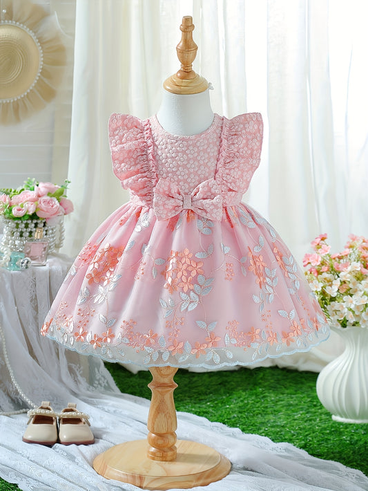 Girls' Casual Dress - Playful – White – main product image