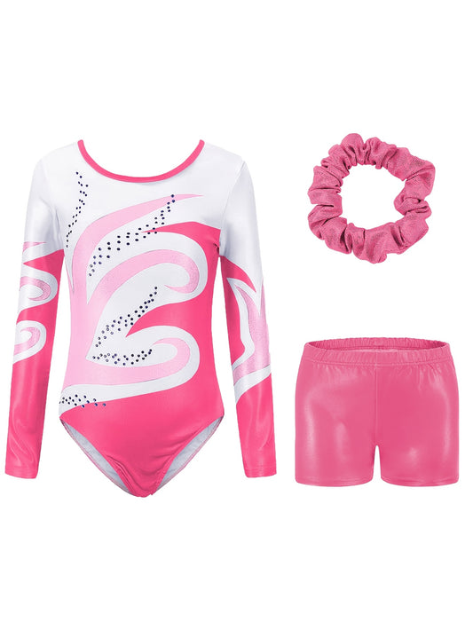 Girls' Casual Outfit Set - Long Sleeve – Red option – main product image