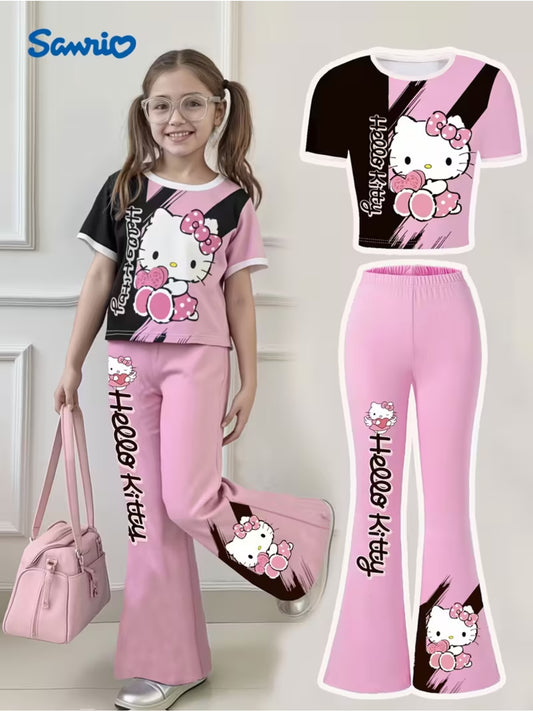 Girls' Casual Outfit Set - Short Sleeve 0981 – main product image