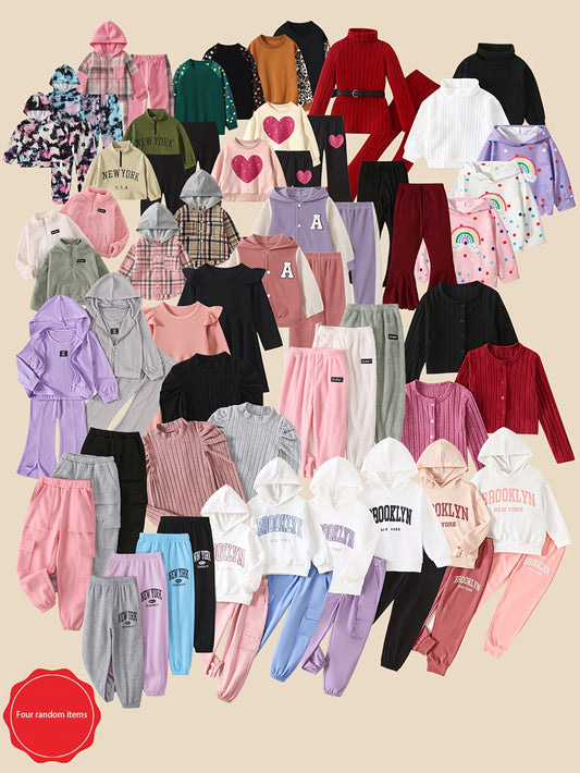 Girls' Clothing Set – Girls Clothing Multipack - 4-Piece Fall Winter Outfits – main product image