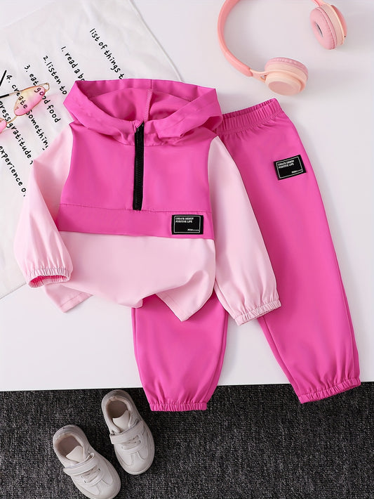 Girls' Floral Outfit Set – Red option – main product image