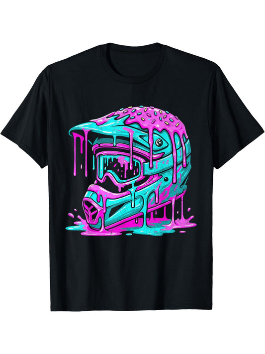 Girls Graphic T-Shirt - Graphic Short Sleeve – Sizes 4-5Y–11-12Y – Black option – main product image